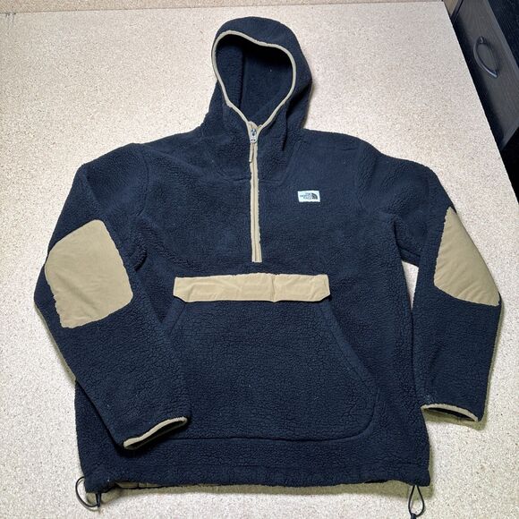 Mens The North Face Campshire Sherpa Fleece Hoodie Hooded Jacket Coat L - Picture 1 of 6